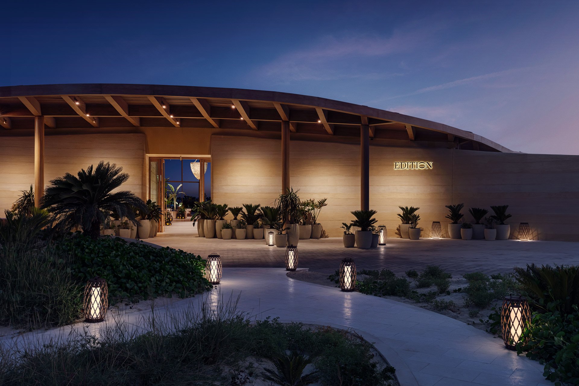 Edition resort red sea saudi arabia night exterior of the hotel, hotel photography by jiri lizler.jpg
