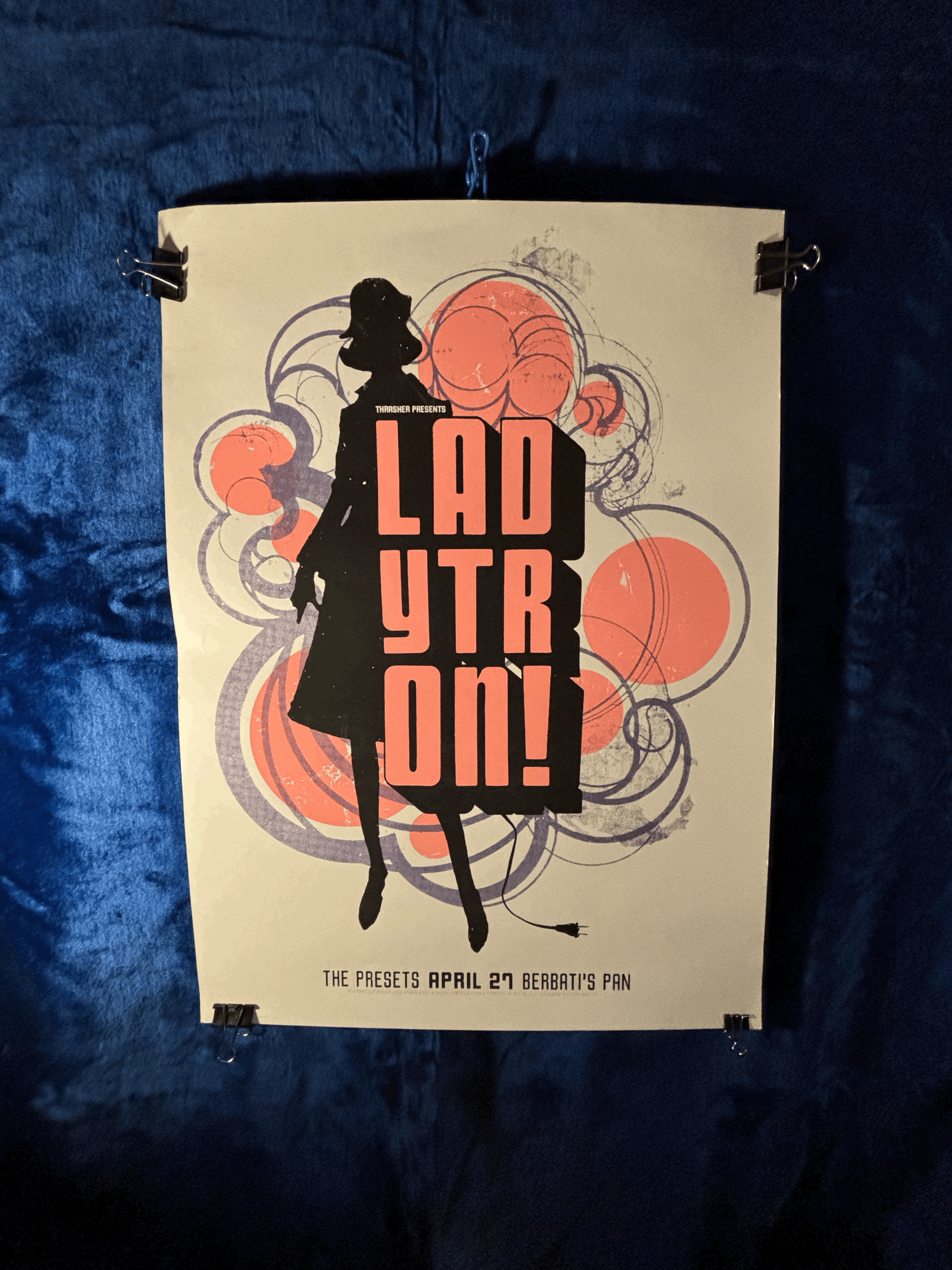18x24 Ladytron Concert Poster Original Silk Screen Print