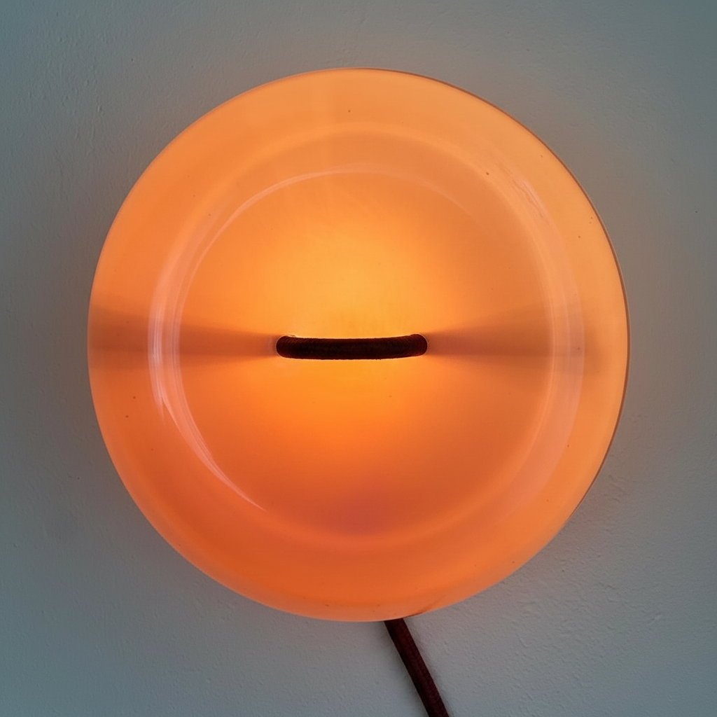 Handmade Glass Button Wall Lamp Flamingo