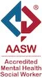 aasw mental health social work badge to symbolise registration as AASW Mental Health Social worker