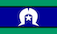 Torres Strait Islander flag with green, blue, black and white design symbolising support for islanders