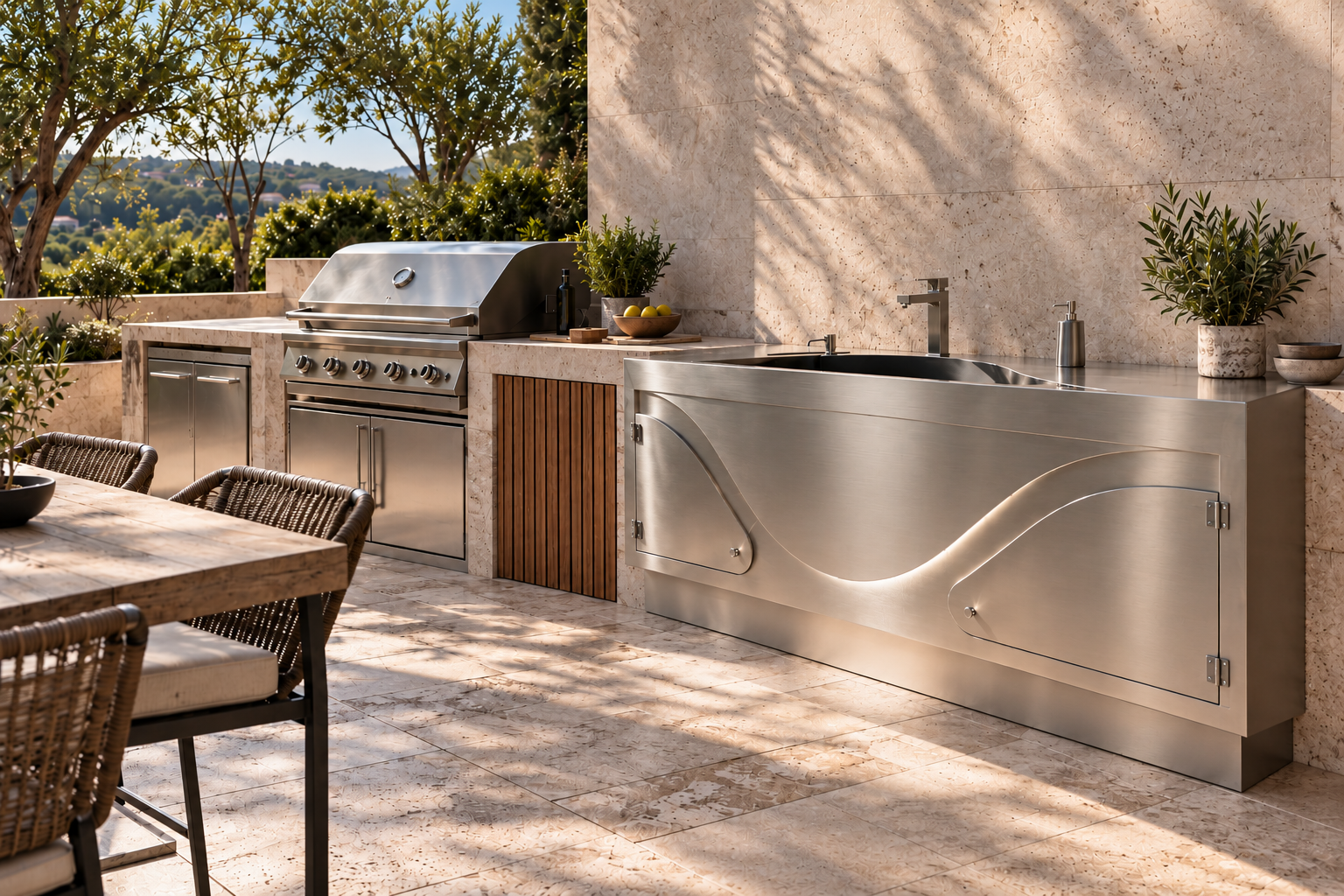 Sunlit Mediterranean Stainless Outdoor Kitchen.png