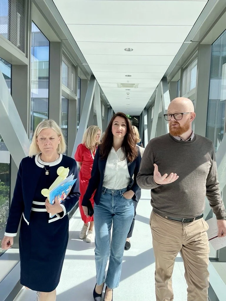 Studiebesök hos Barntumörbanken sätter nationellt fokus på framtidens barncancervård