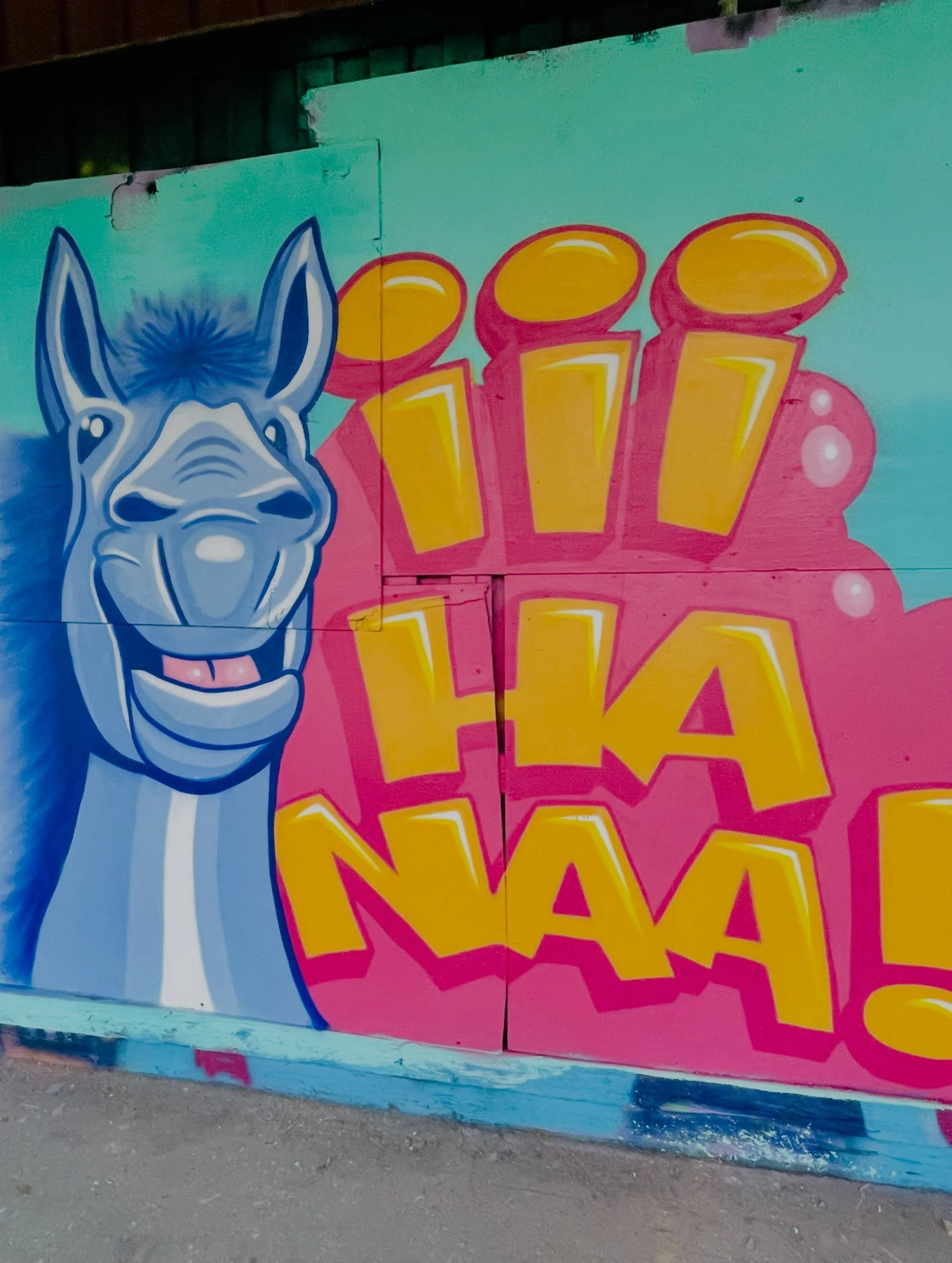 🦄 My little pony for @meetingofstyles_finland 2026 this last weekend @wasagraffitilandia.

A little bit about the concept:
In Finnish, the horse says &rdquo;ihahaa&rdquo;, and wonderful is &rdquo;ihanaa&rdquo;. So, this hoofed animal is having the t