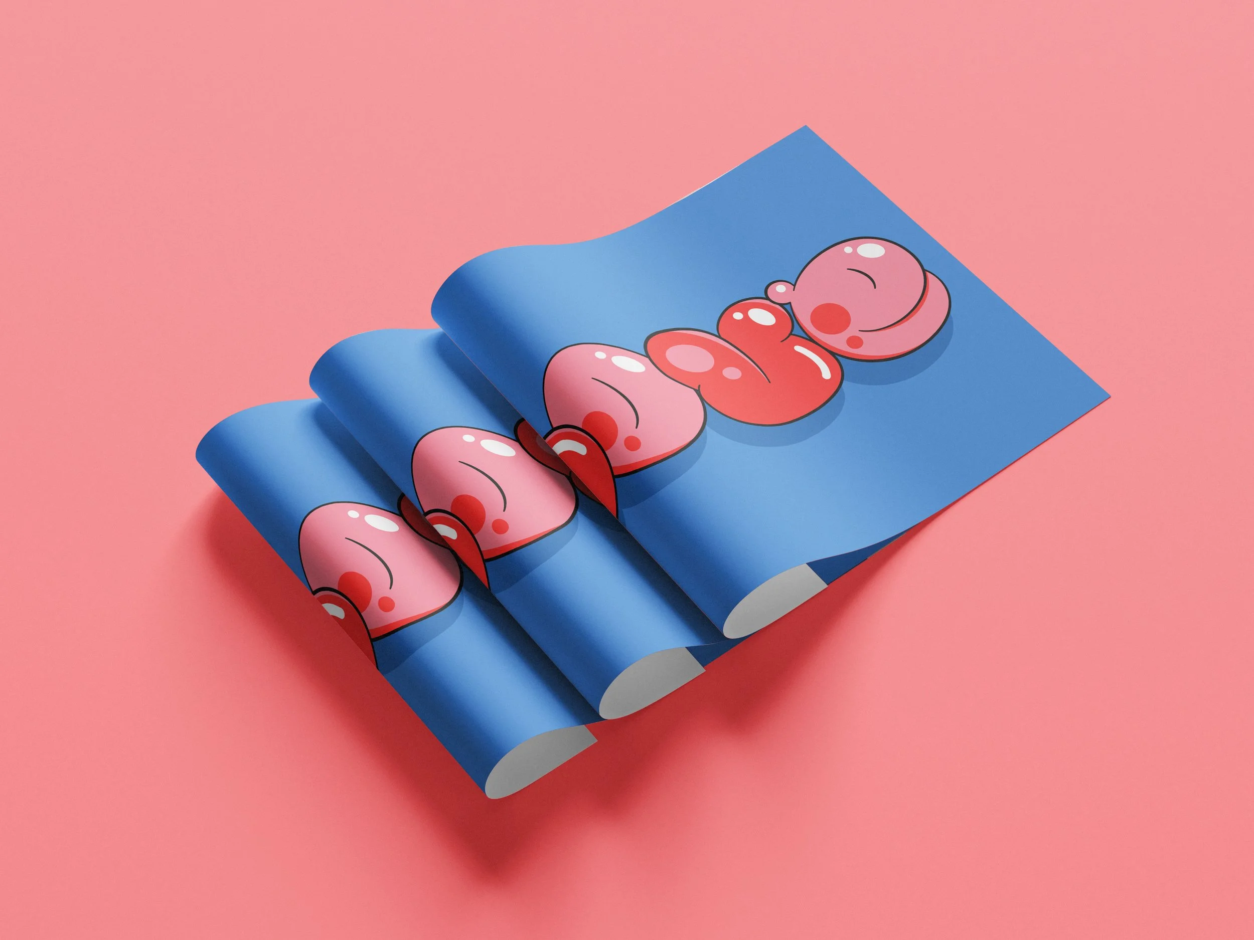 LOVE giclée print detail, limited edition of 7, hand-signed by Superflinda.