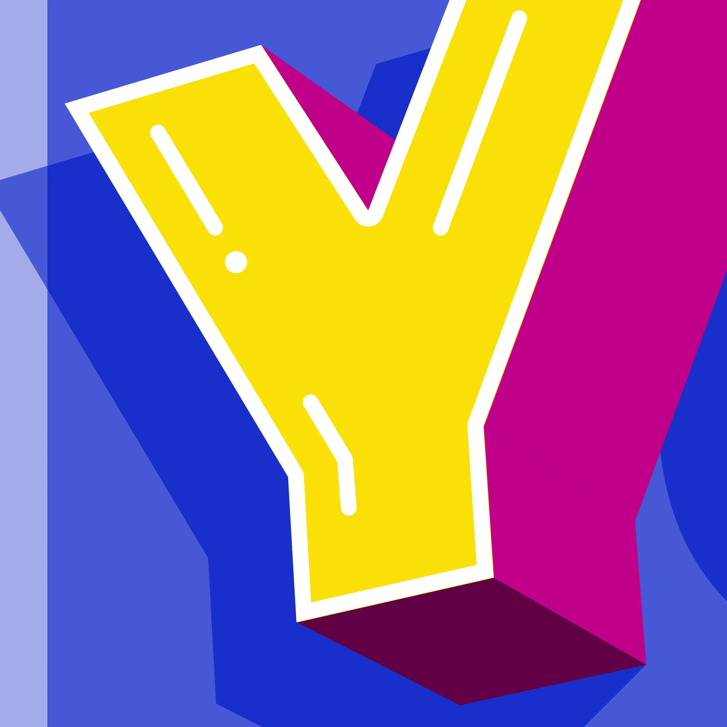 Close-up detail of YO! giclée print on 315g fine art matte paper by Superflinda.