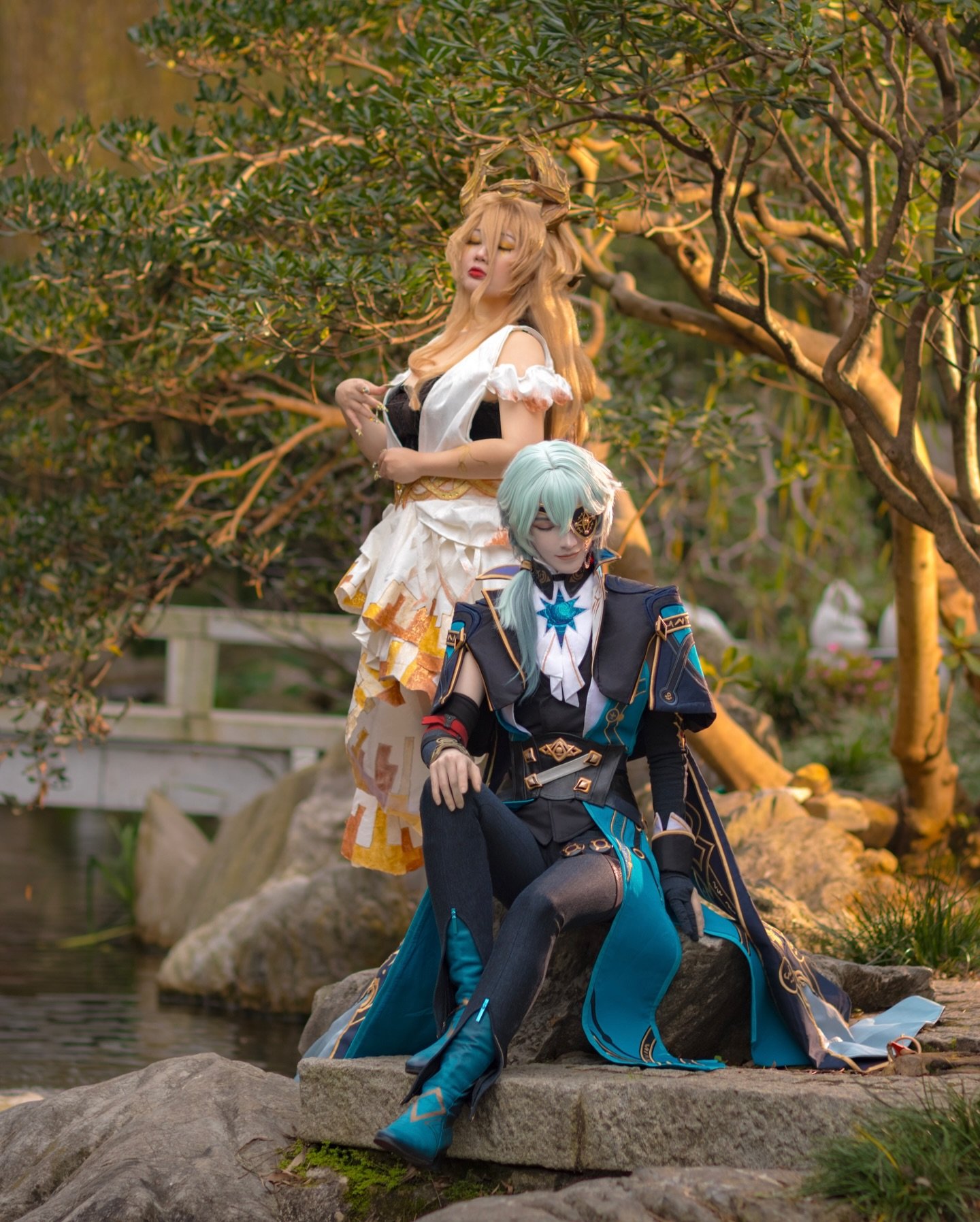 🌿

Anaxa : @vyecos 
Cerces/Calypso : @potato_empress 
Photographer : @studiotsutsu 

#anaxa #anaxacosplay #cerces #calypso #cercescosplay #calypsocosplay #honkaistarrail #honkaistarrailcosplay