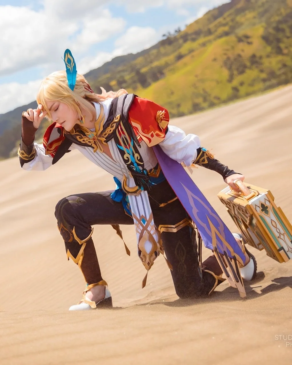 Kaveh : @vyecos 
Photographer : @studiotsutsu 

#kaveh #kavehcosplay #genshincosplay #genshinimpact