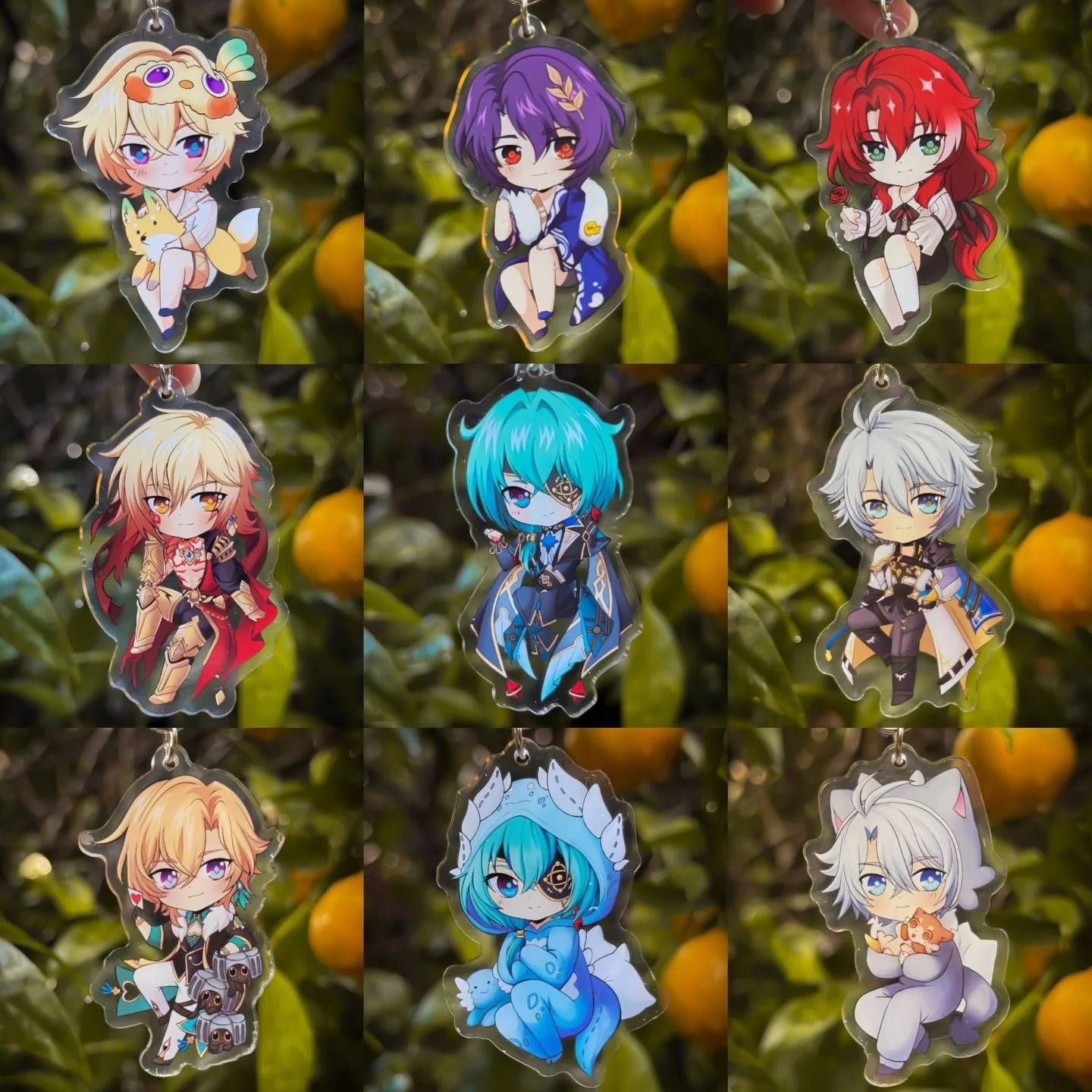 Honkai star rail charms I&rsquo;ll have at upcoming cons this year ❤️

#honkaistarrail #honkaistarrailfanart #anaxa #aventurine #phainon