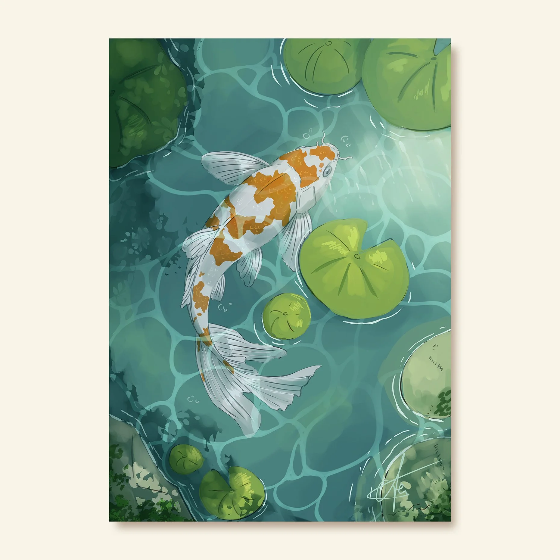 Koi Pond - Art print
