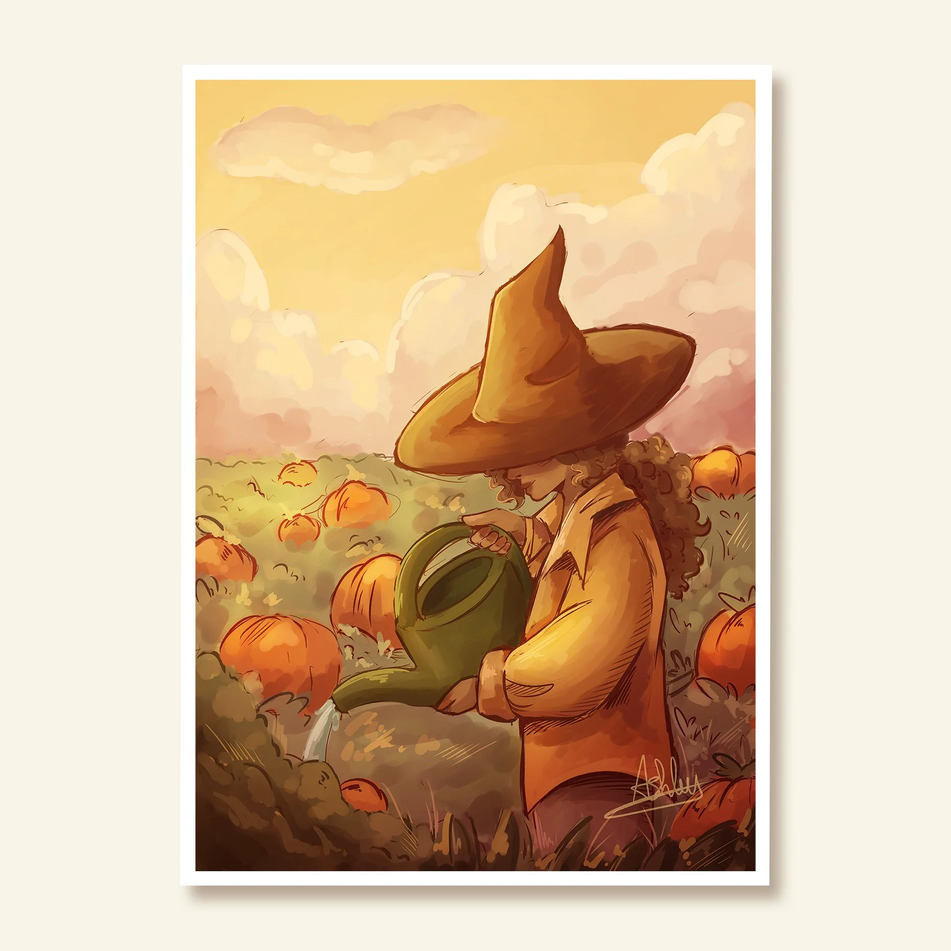 Pumpkin Patch - Art print