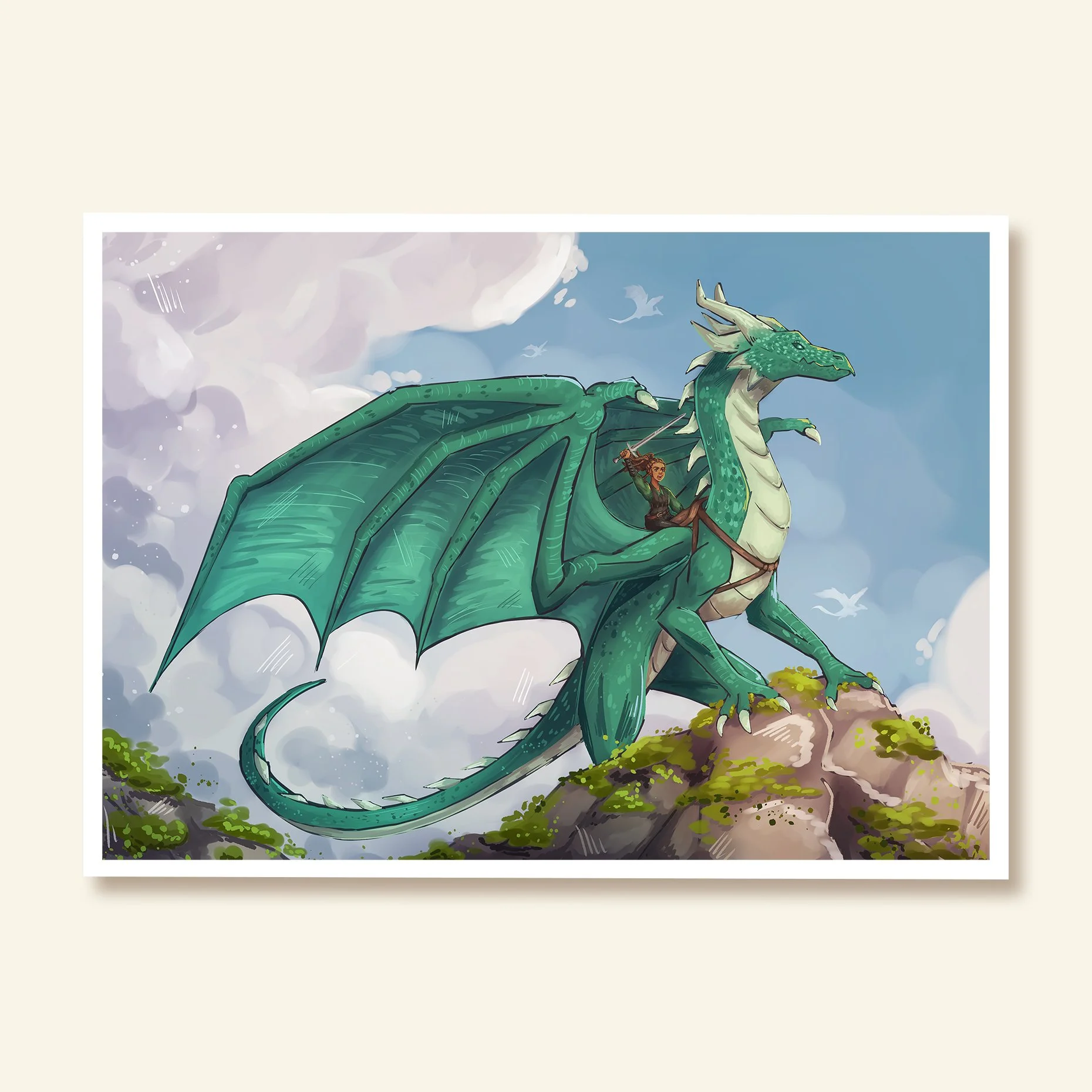 The Dragon rider - Art print