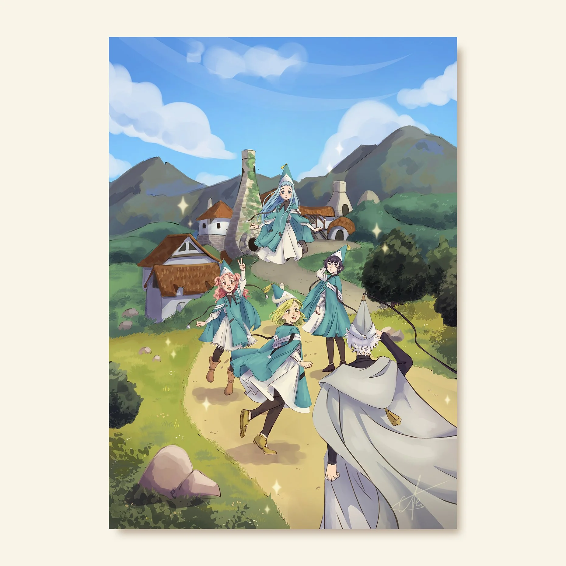 Aterlier Witches - Art print