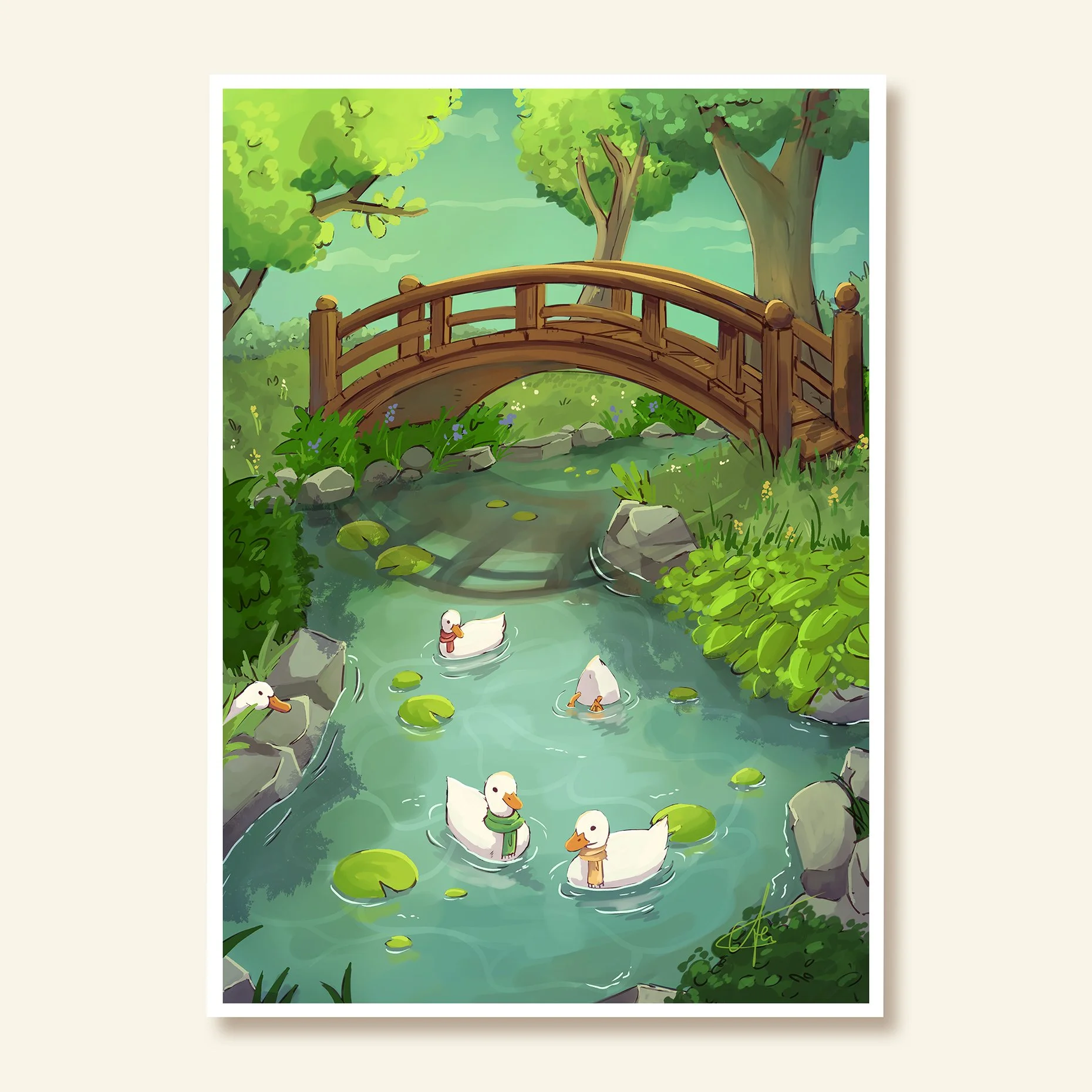 Duck Pond - Art print