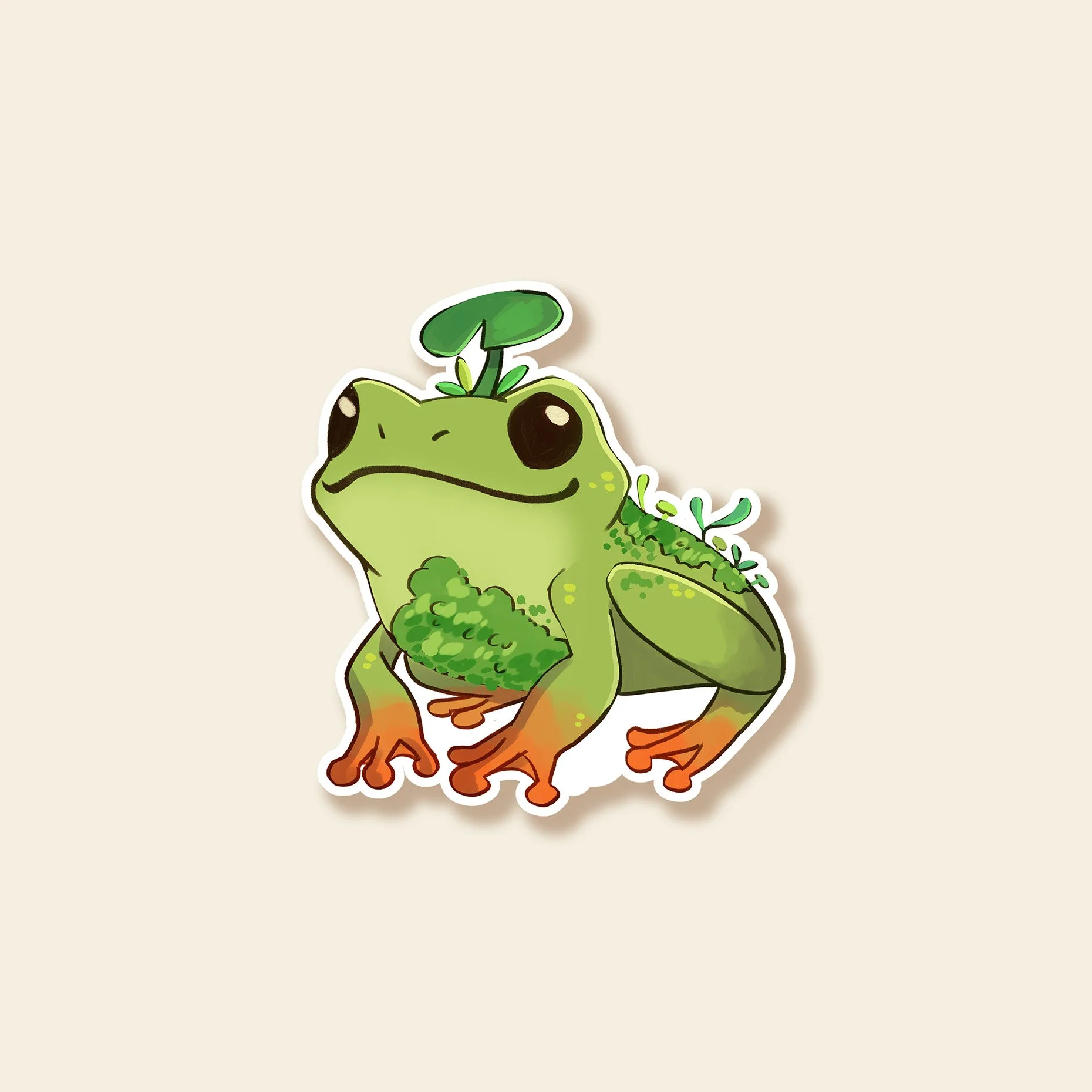 Plant Frog - Sticker