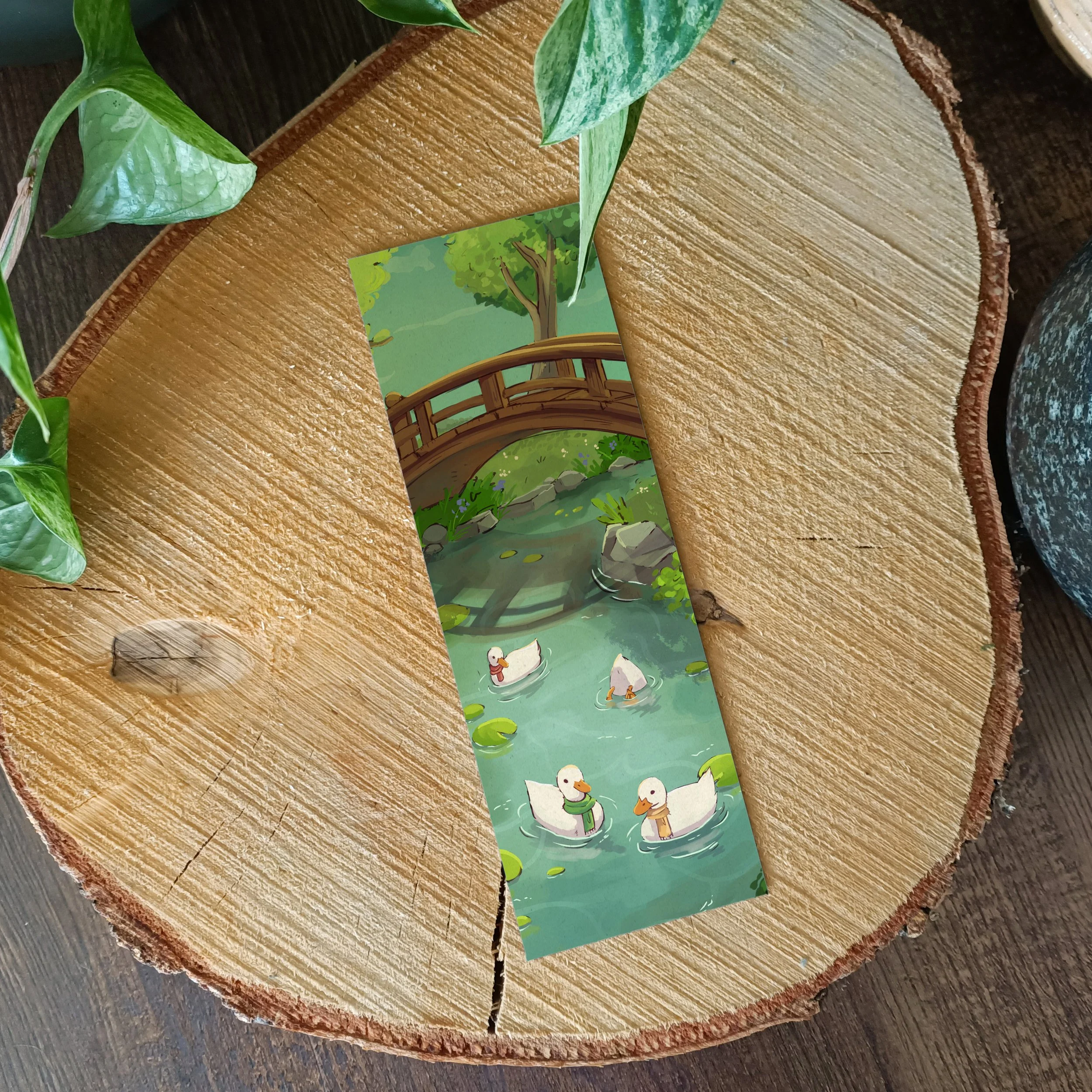 Duck Pond Bookmark