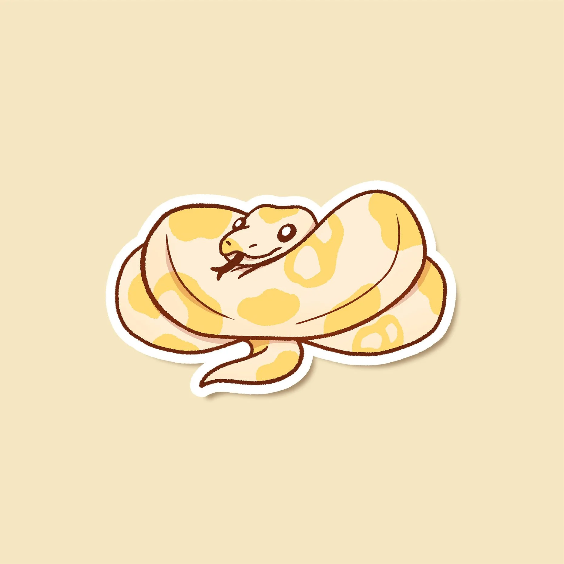 Cozy Snake - Sticker