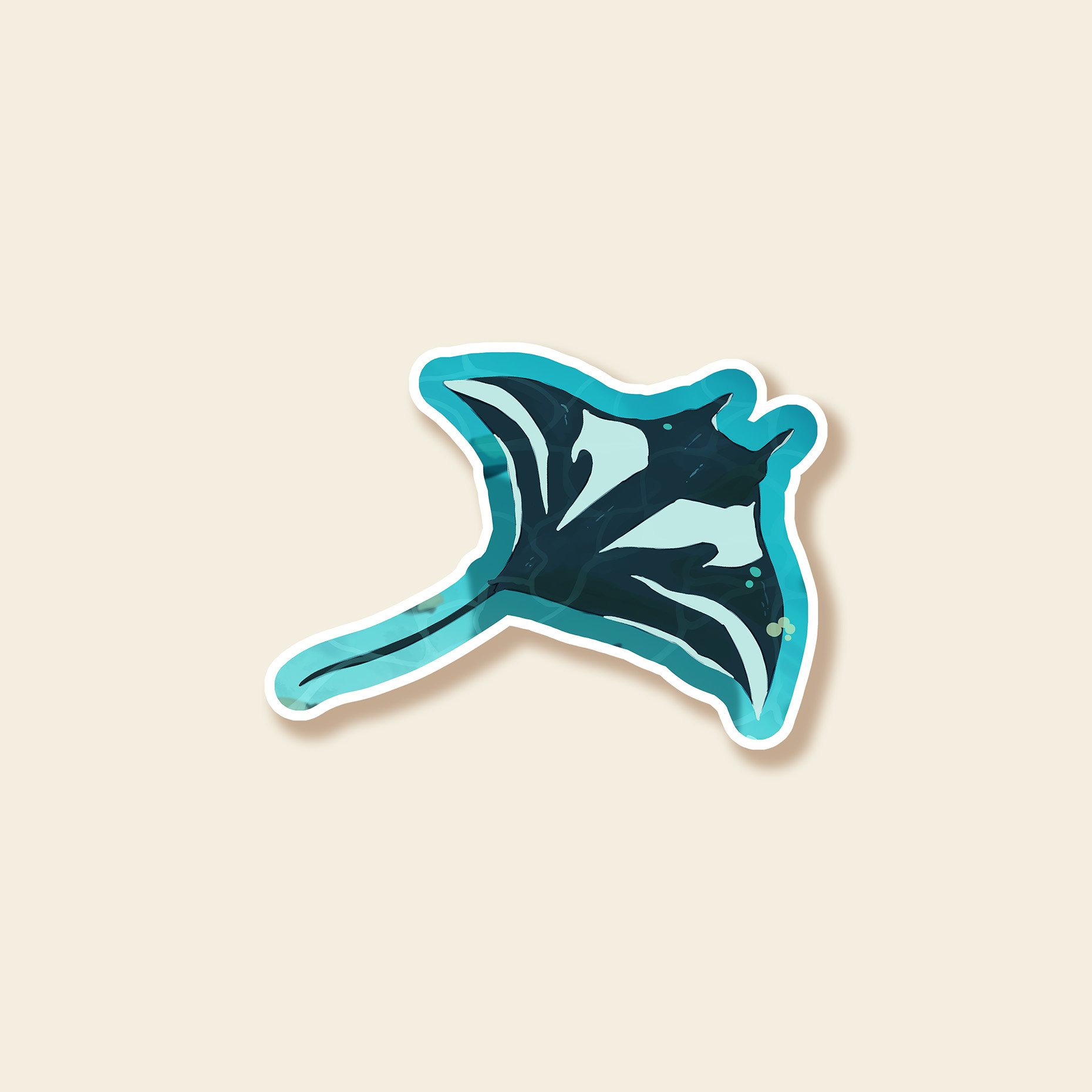 Manta Ray - Sticker