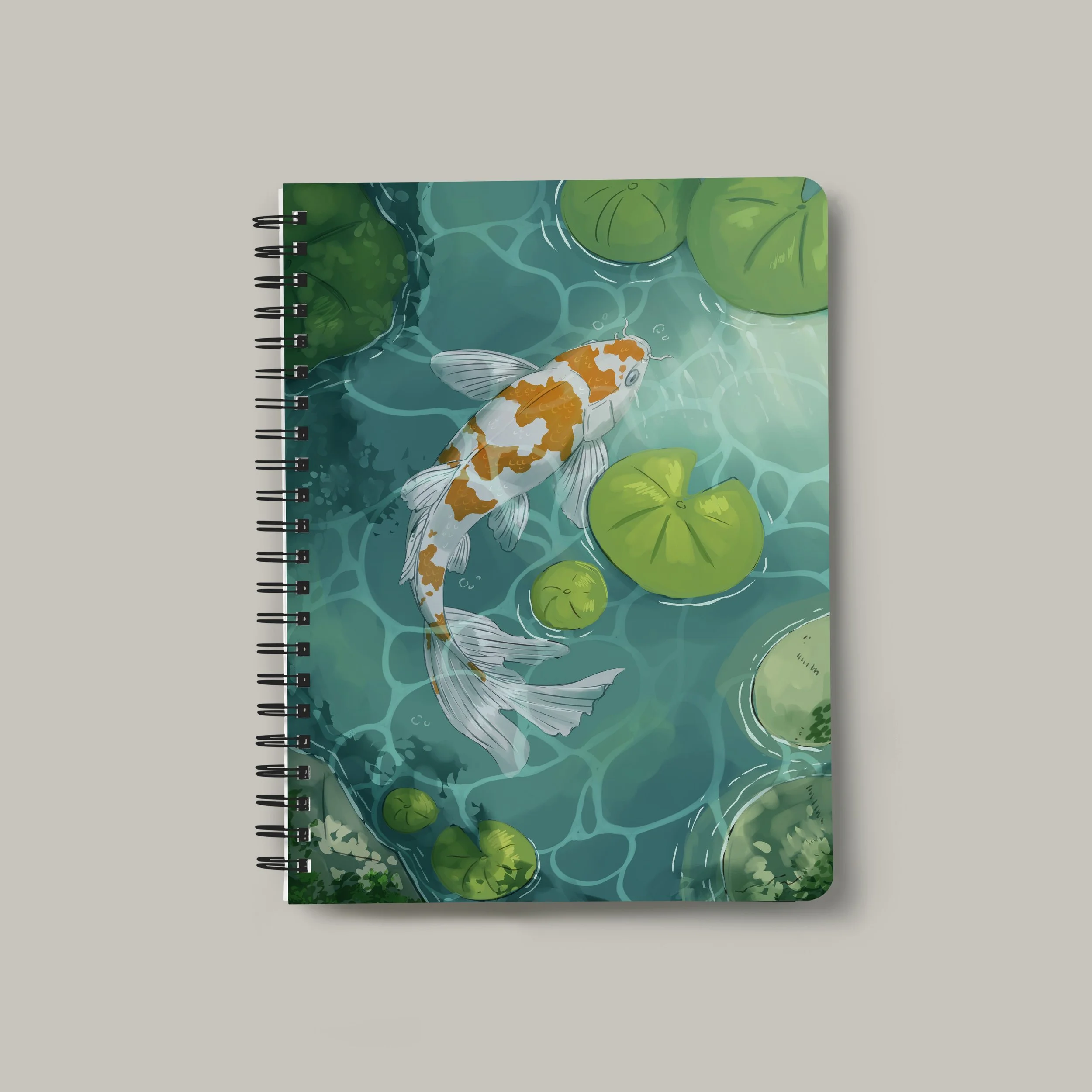 Koi Pond - A5 Notebook