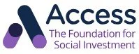 Access Foundation for Social Investment logo with stylized 'A' and 'S' in purple and dark blue.