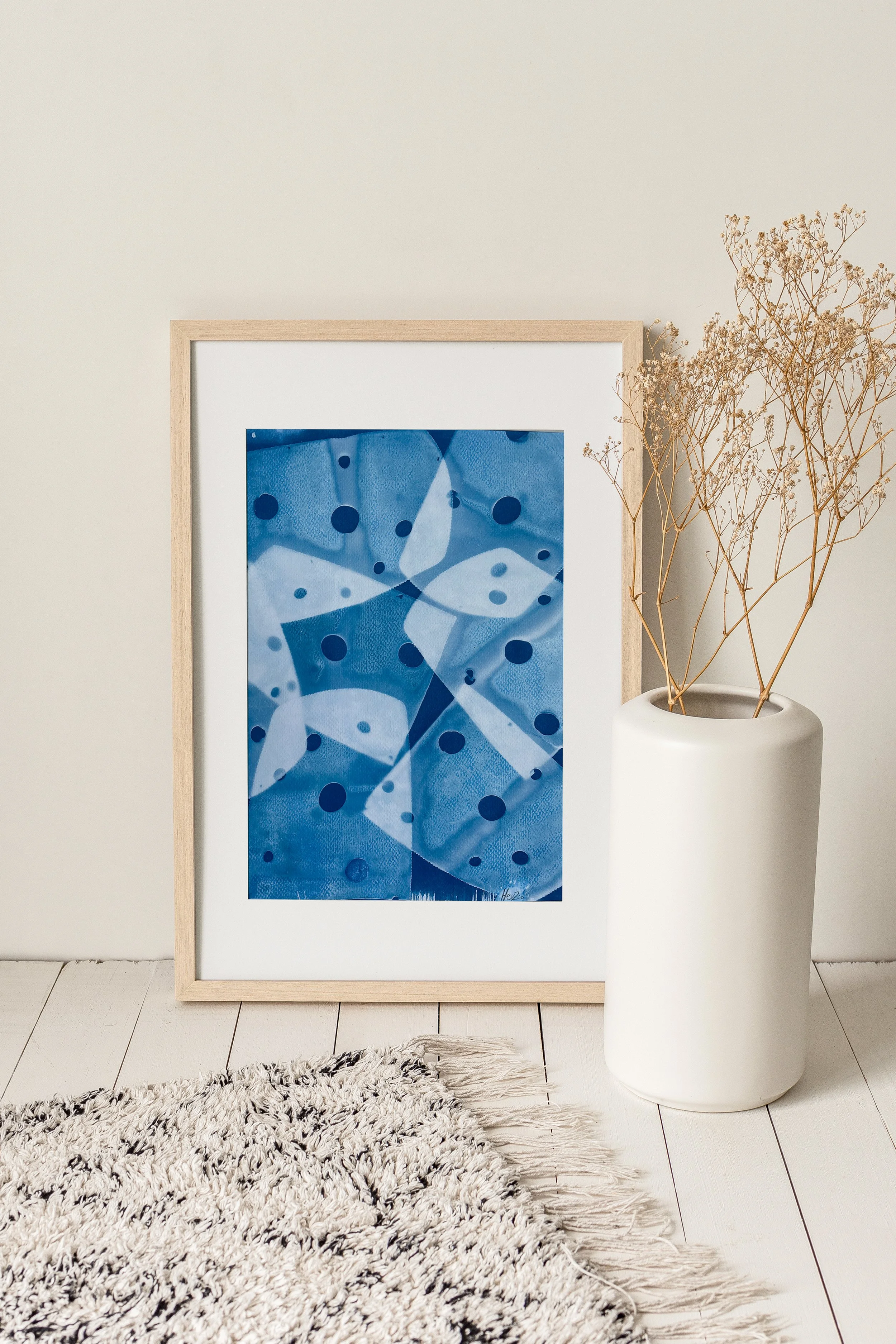 Cheese Study in Blue