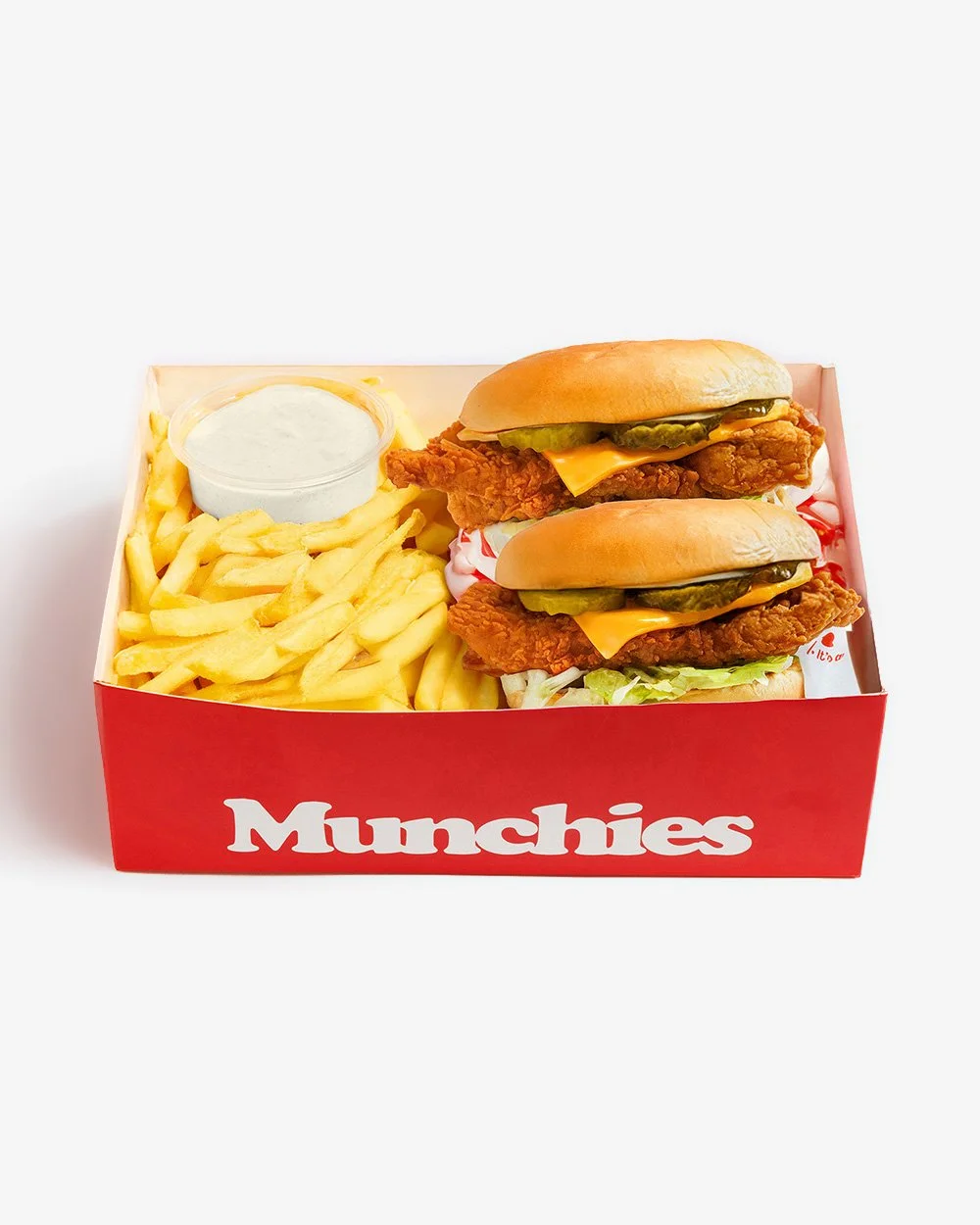 Munch Box mit Chicken Tenders und Pommes – halal Fried Chicken Berlin.