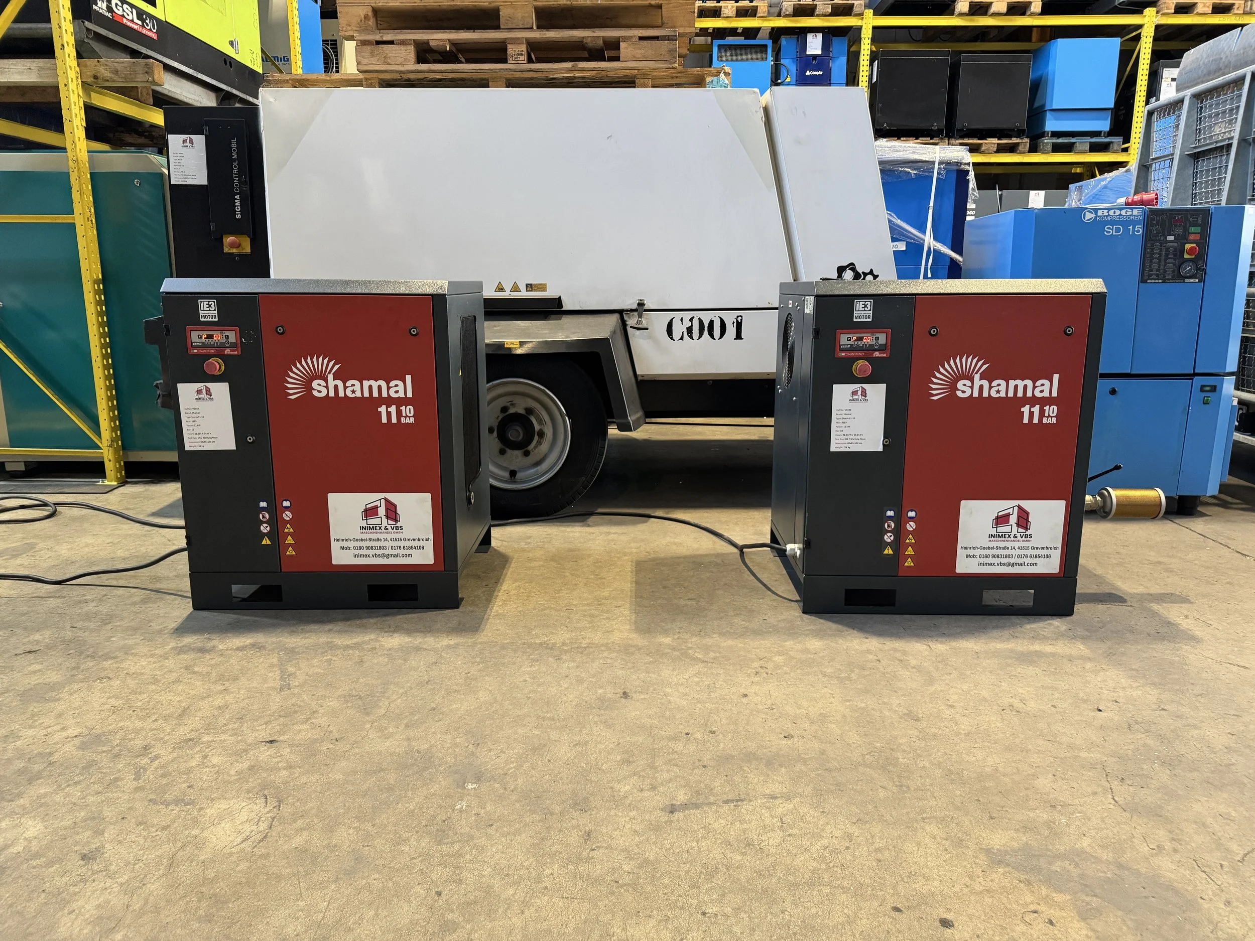 Schraubenkompressor Shamal Strom 11-10