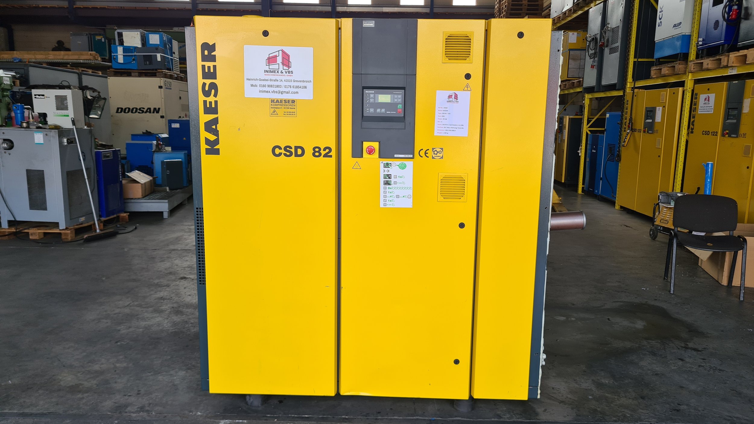Schraubenkompressor Kaeser CSD 82