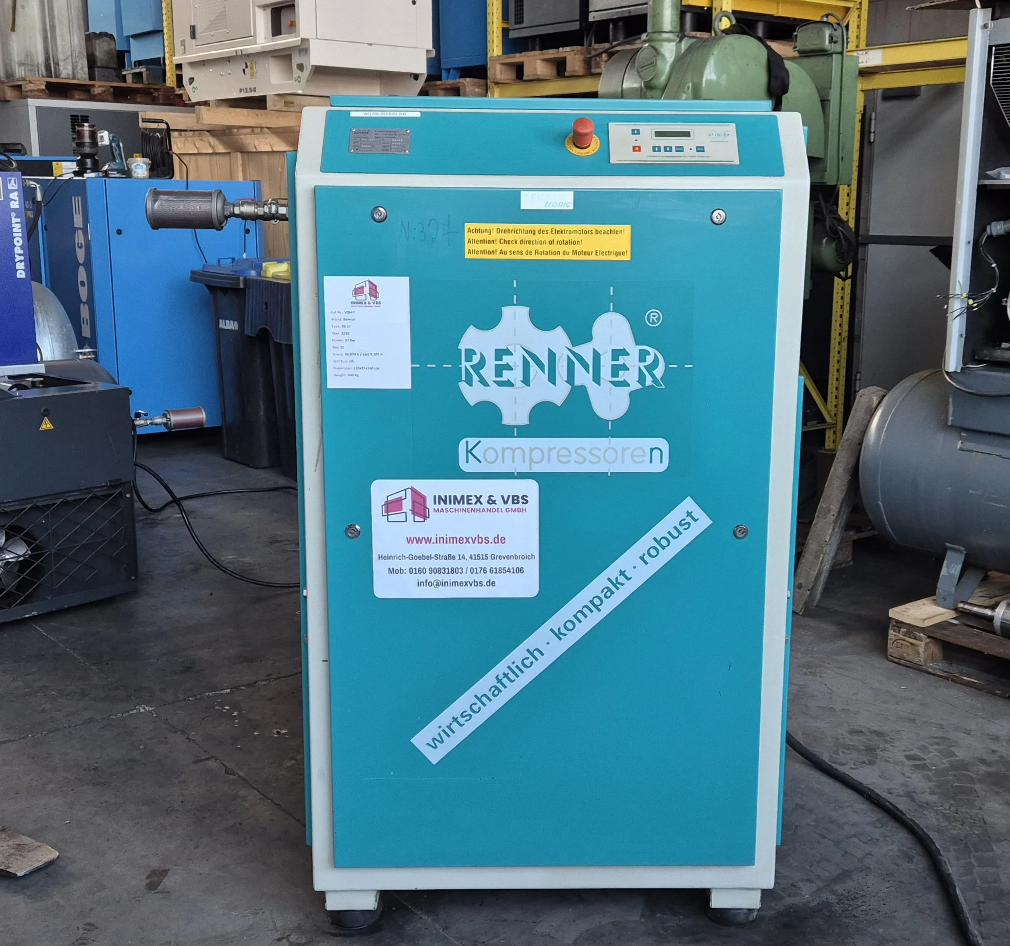 Schraubenkompressor Renner RS37