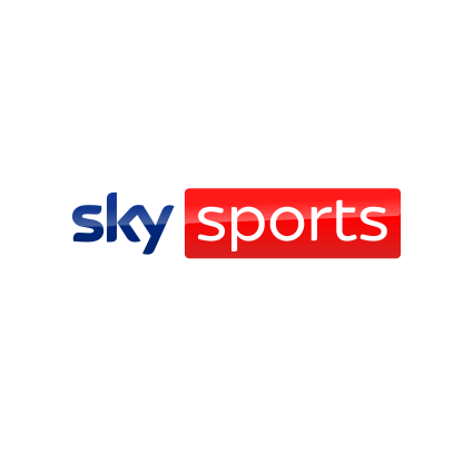 Sky Sports logo with blue and red text
