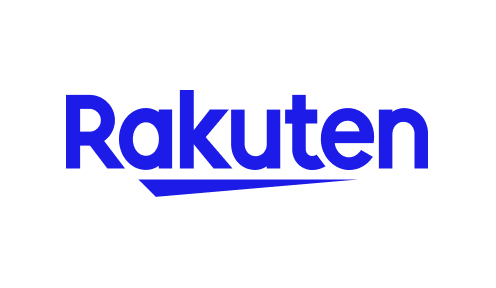 Rakuten logo in blue text