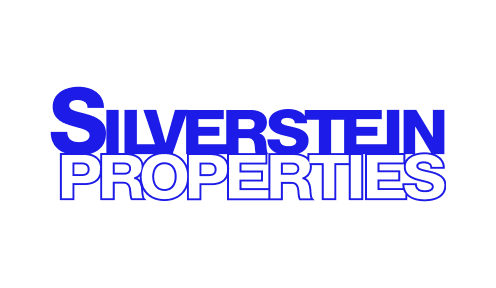 Silverstein Properties logo in blue font