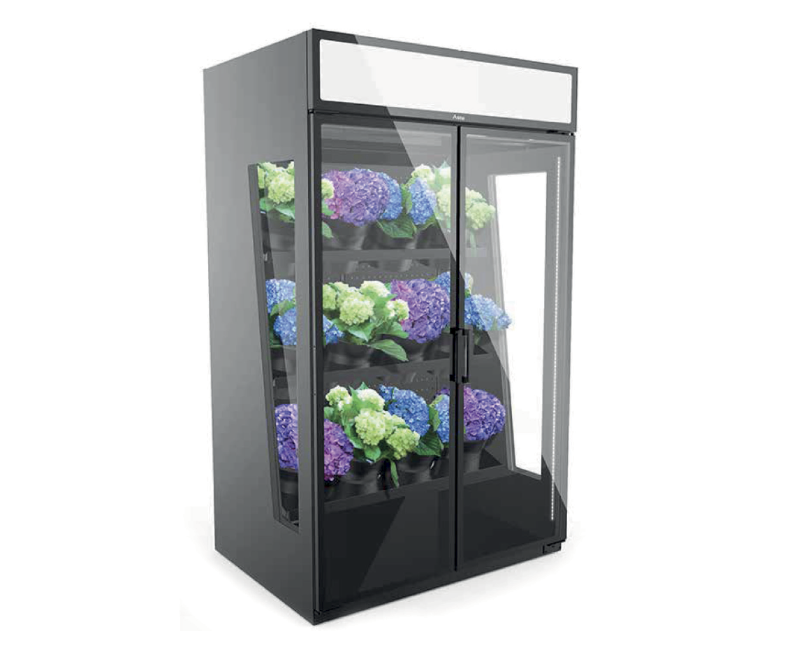 CELIT MDC 120 Flower – blomsterkyl med glasdörrar för dagligvaruhandel och blomsterbutiker