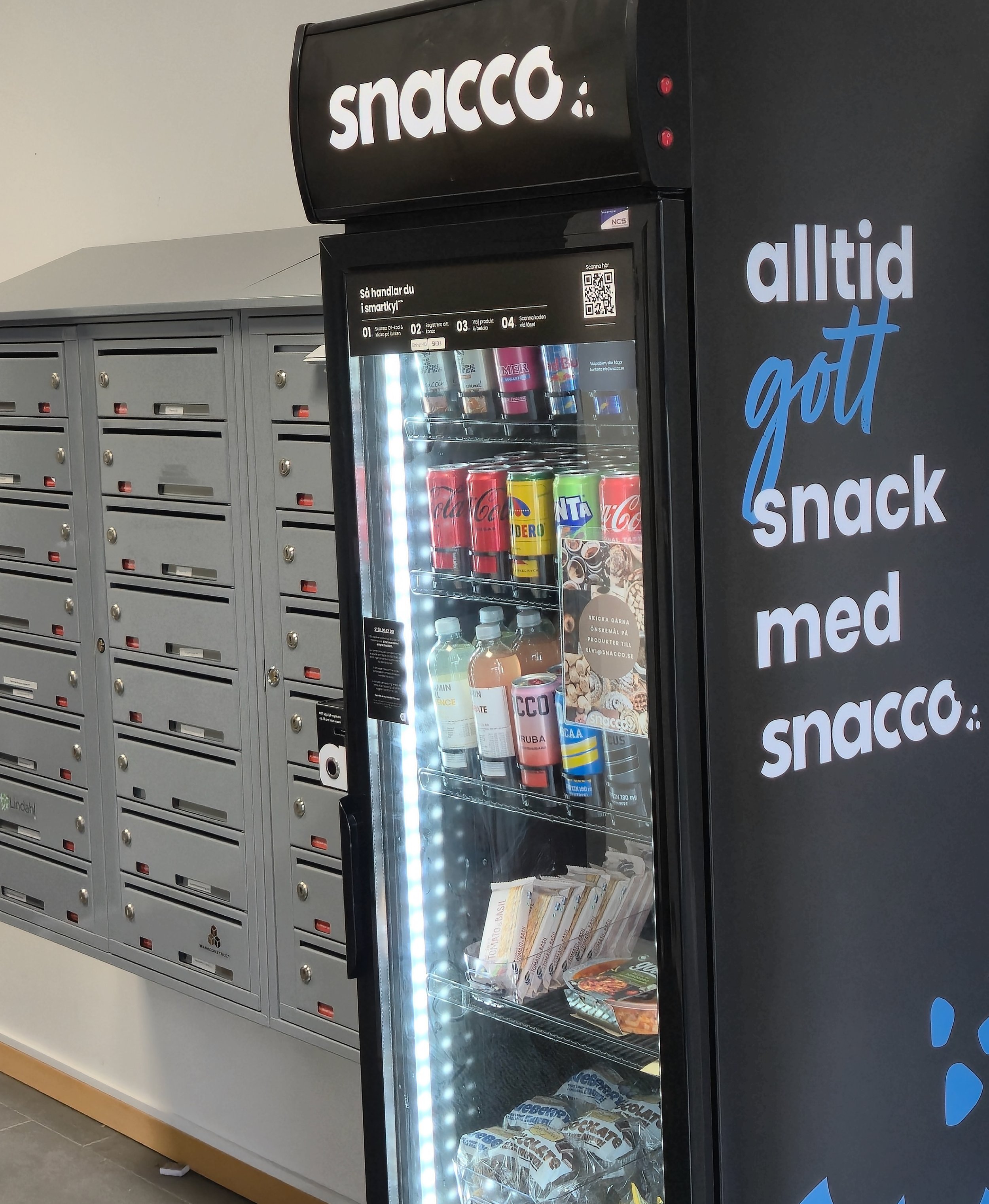 NCS Smartkyl för obemannad handel installerad i trapphus