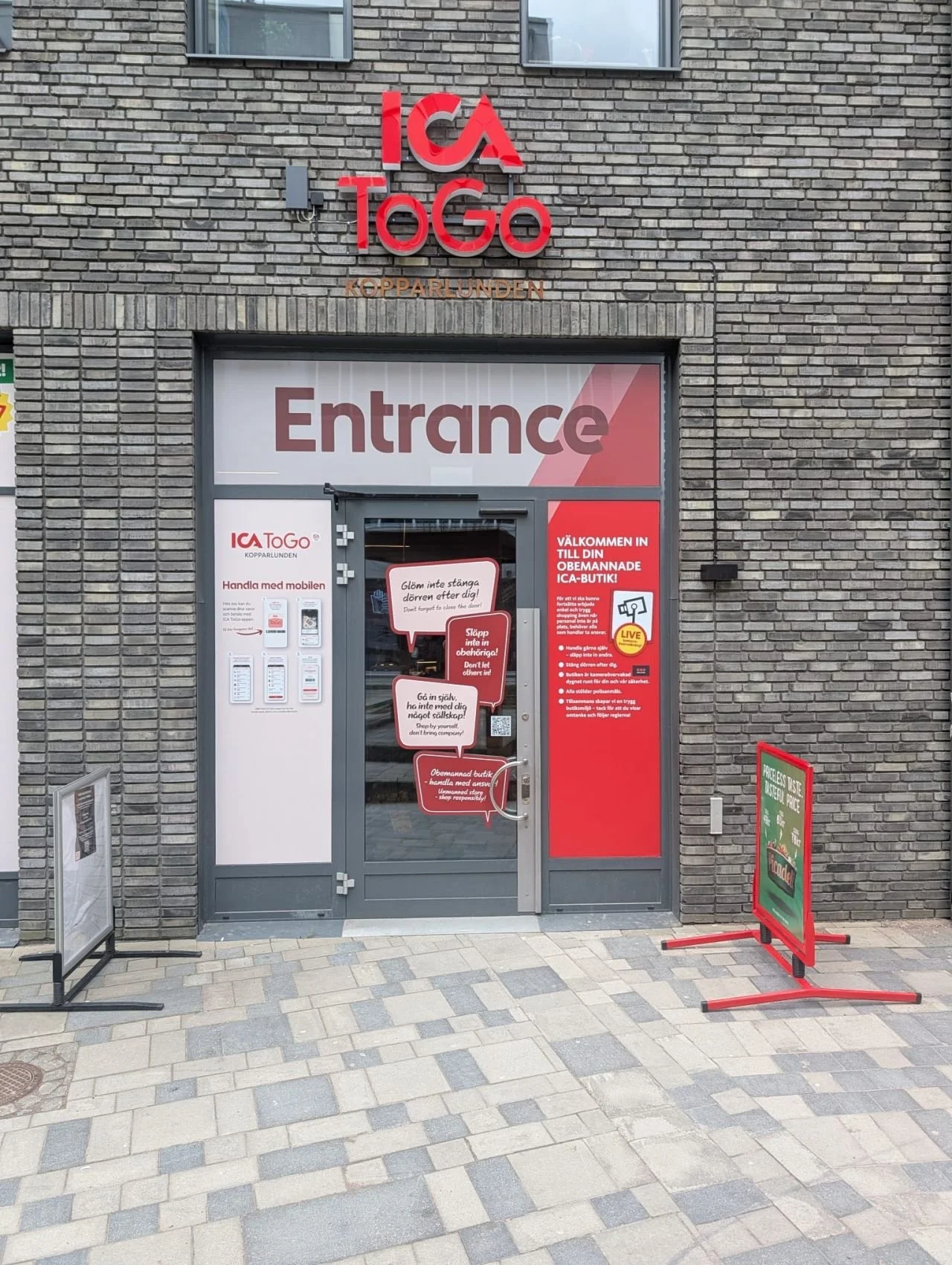 ICA To Go Västerås med moderna plug-in-kylar installerade av NCS Retail Solutions