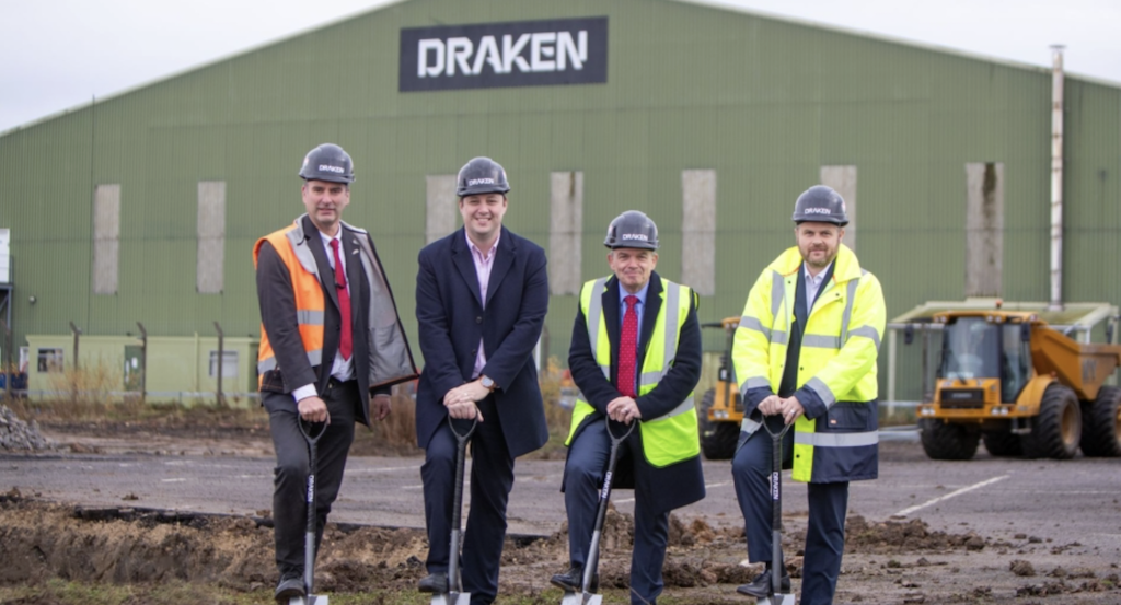 Draken breaks ground on new £7m hangar at Teesside Airport