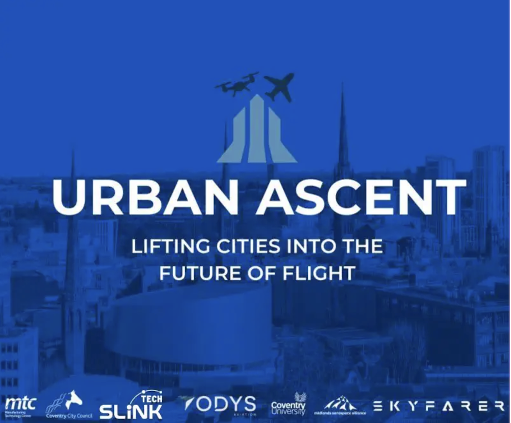 Coventry to pilot planning for urban drone services under new Urban Ascent project