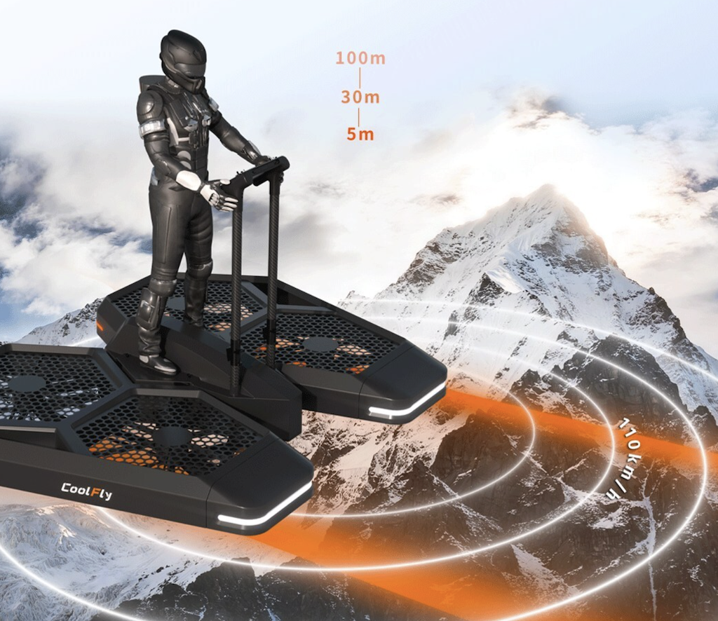 CES showcases sci fi vision of future mobilty with eVTOL flying scooter 