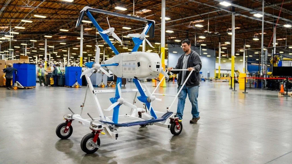 Amazon launches first small parcel UK commercial drone deliveries in Darlington