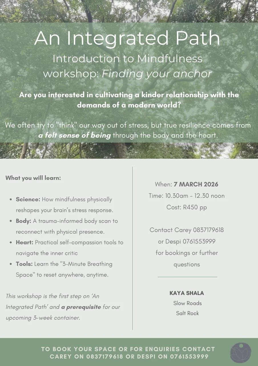 An Integrated Path - Introduction to Mindfulness Workshop