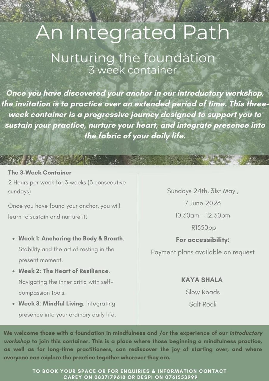 An Integrated Path - 3 Week Mindfulness Series