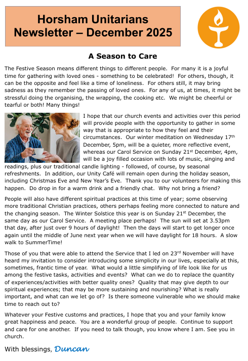 December 2025 Newsletter