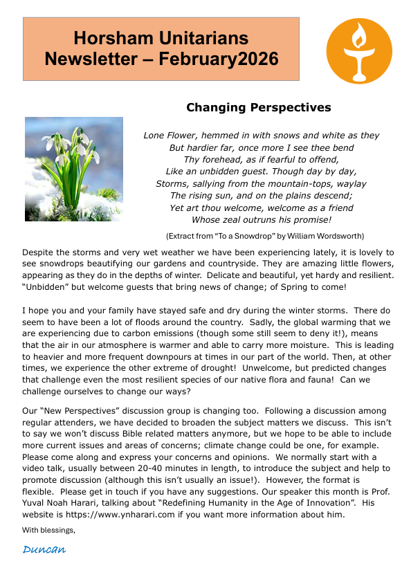 February 2026 Newsletter