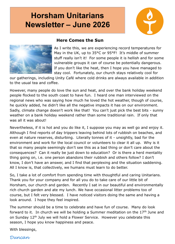 June 2026 Newsletter