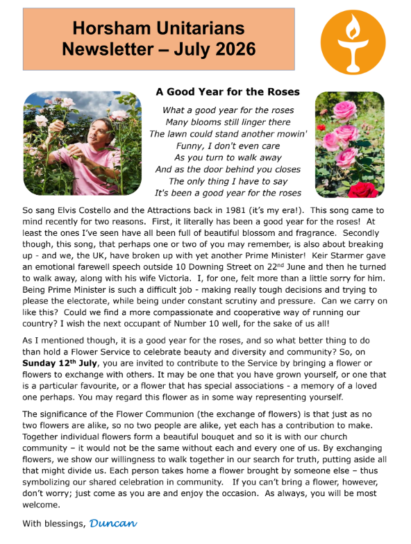 July 2026 Newsletter