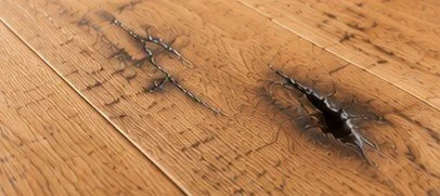 distressed hardwood floor