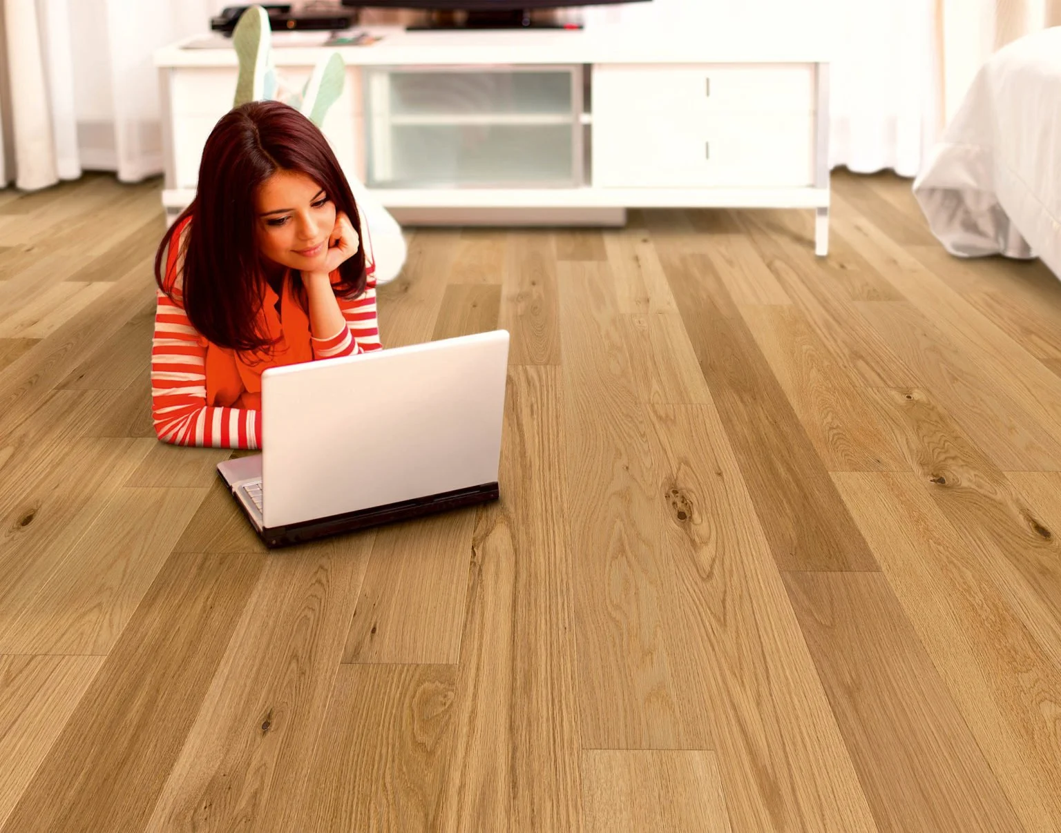 Whiteriver European Oak 150x18mm engineered oak flooring installed