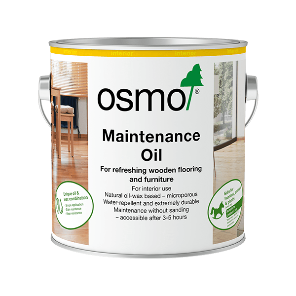 Osmo Maintenance Oil 1 litre for refreshing and maintaining oiled wood floors – matt and satin finishes