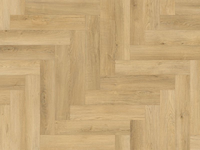 ARTEMIS OAK BEIGE herringbone sample board