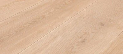 white hardwood floor